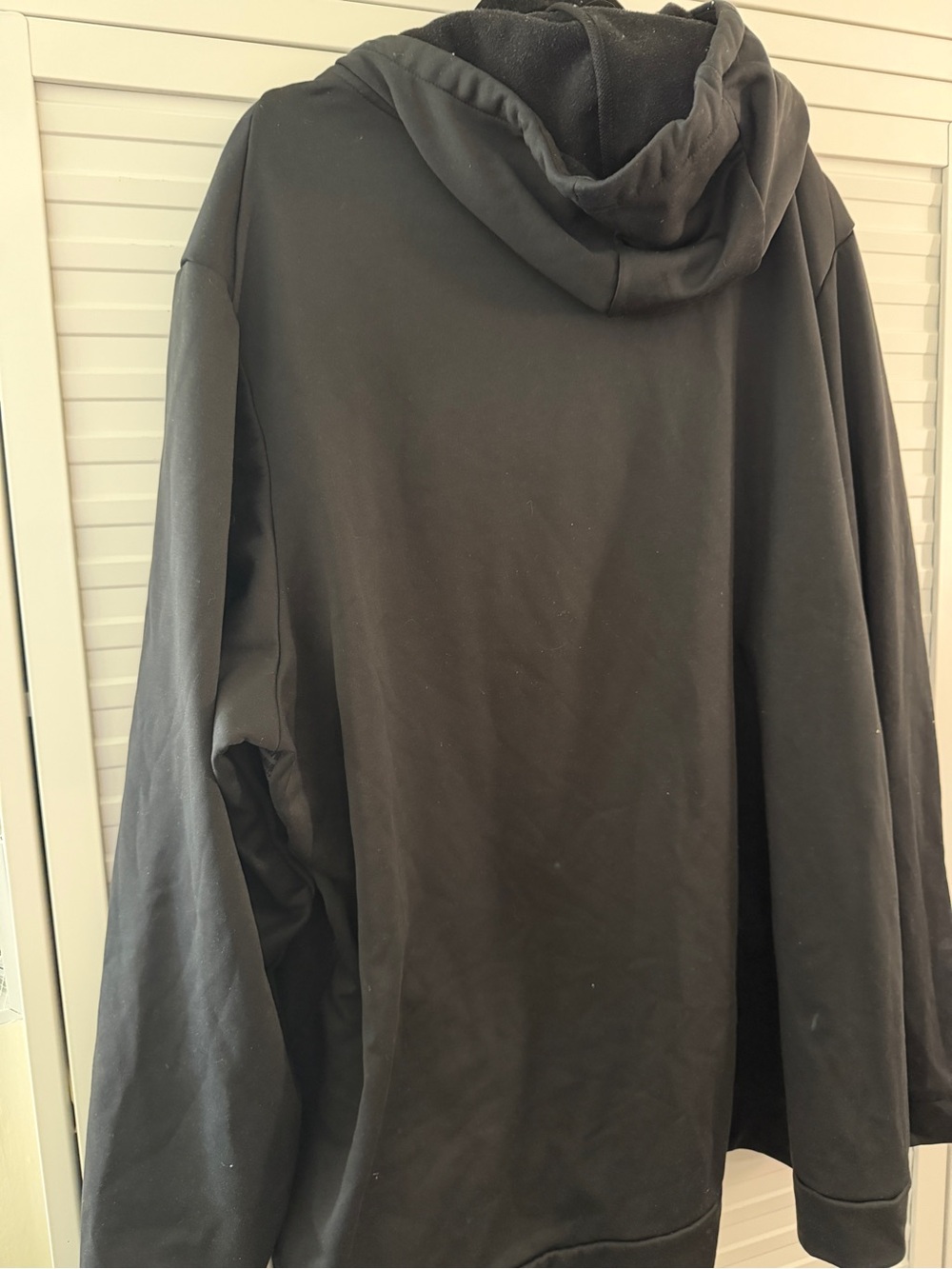 Nike Black Pullover Hoodie with Subtle Swoosh Panel - Picture 4 of 4